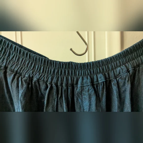 Magic Black Wide Leg Pants with Elegant Flow Beaded 100% Rayon One Size - Picture 10 of 14